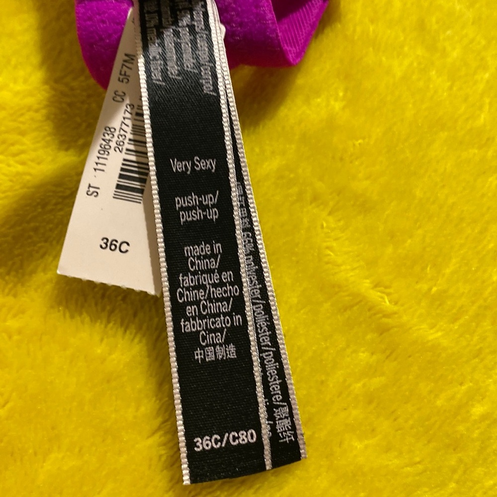 BNWT-VS Lace Shimmer Push Up Bra - Picture 6 of 6